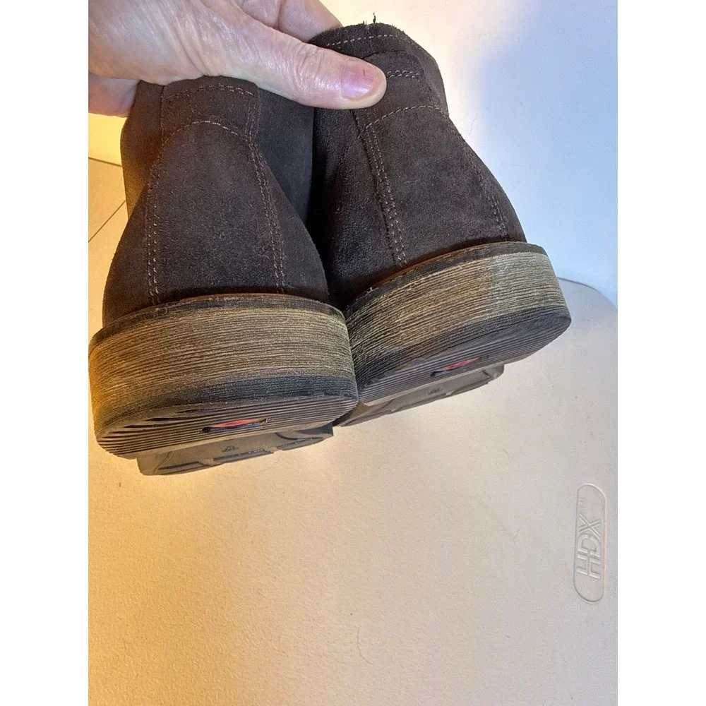 ECCO Mens Turn GTX Chukka Boots Brown Leather Suede Lace Up Ankle Boots Sz 13